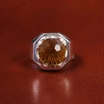 انگشتر سیترین مردانه کد 19855