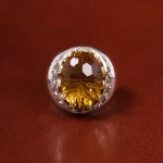 انگشتر سیترین مردانه کد 19856