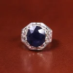 انگشتر یاقوت کبود مردانه کد 19876