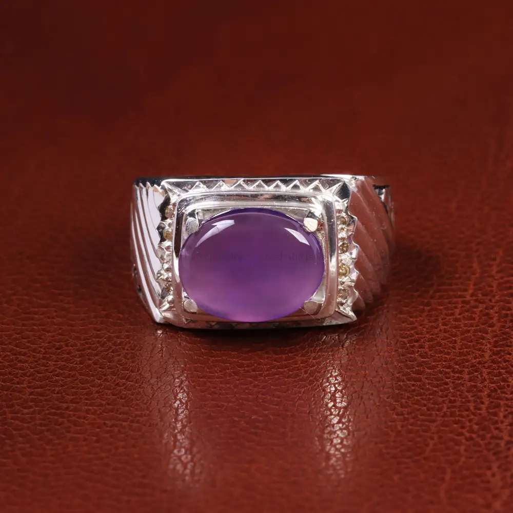 انگشتر عقیق سوسنی مردانه کد 19882