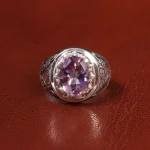 انگشتر آمیتیست مردانه کد 19889