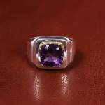 انگشتر آمیتیست مردانه کد 19890