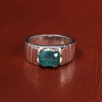 انگشتر زمرد مردانه کد 19903
