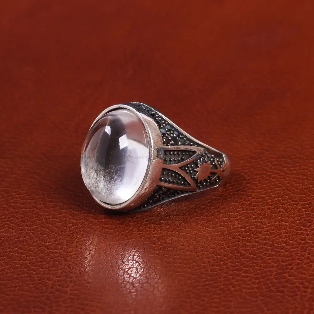 انگشتر دُر نجف مردانه کد 19397