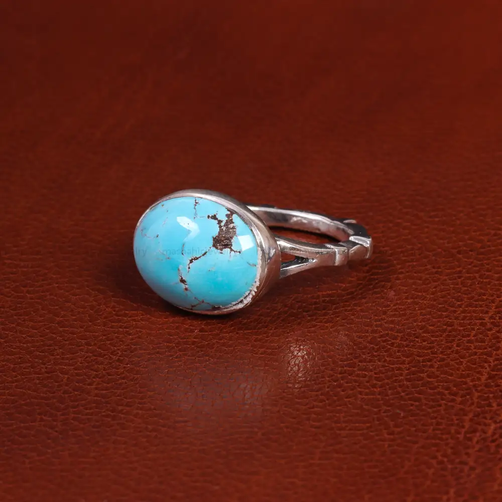 انگشتر فیروزه شجری مردانه کد 19648