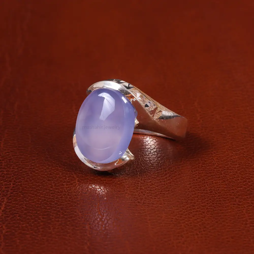 انگشتر عقیق سوسنی مردانه کد 19692