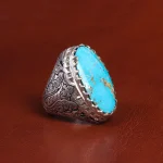انگشتر فیروزه شجری مردانه کد 17777