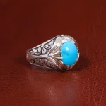 انگشتر فیروزه شجری مردانه کد 19942