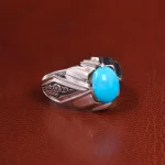 انگشتر فيروزه عجمی مردانه کد 19945