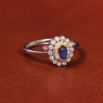 انگشتر یاقوت کبود زنانه کد 20026