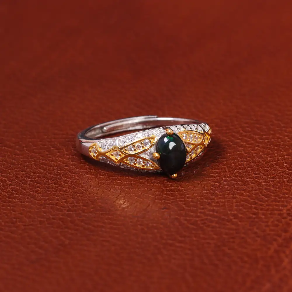 انگشتر اوپال زنانه کد 20028