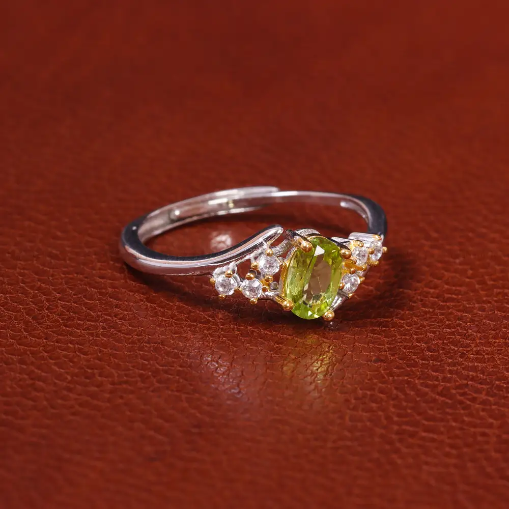 انگشتر زبرجد زنانه کد 20035