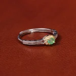 انگشتر زمرد زنانه کد 20054