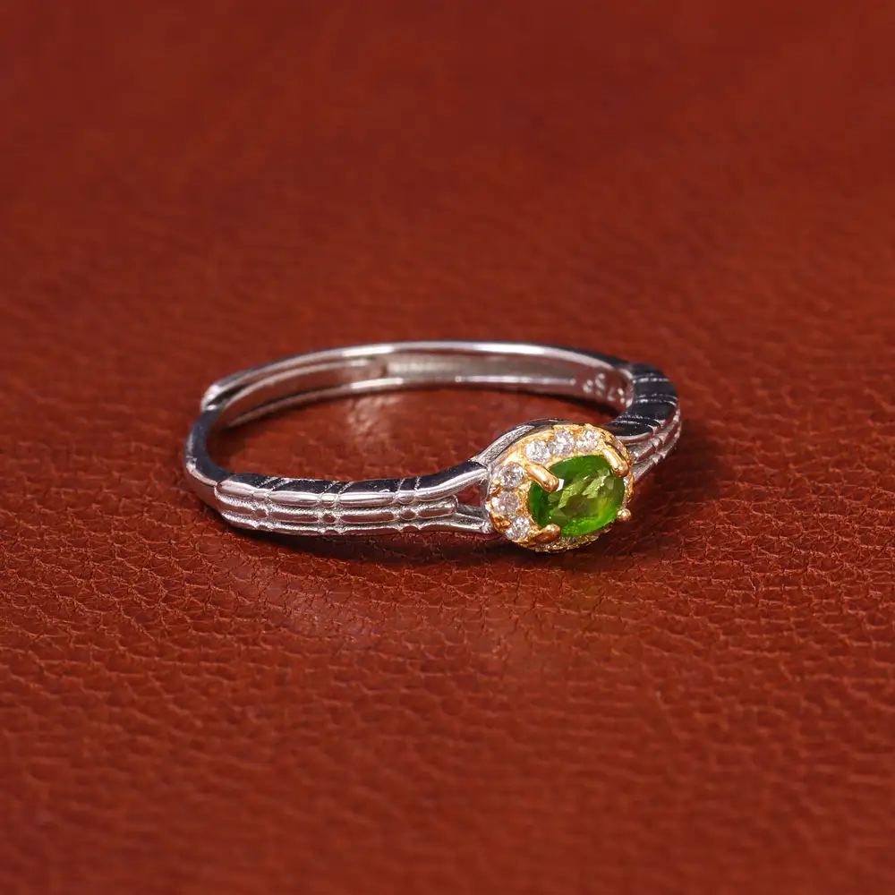 انگشتر زبرجد زنانه کد 20055