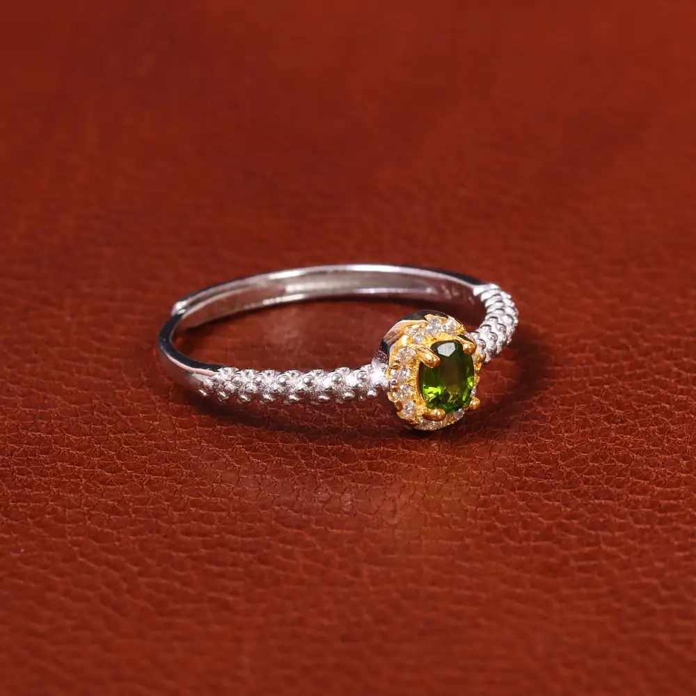 انگشتر زبرجد زنانه کد 20058