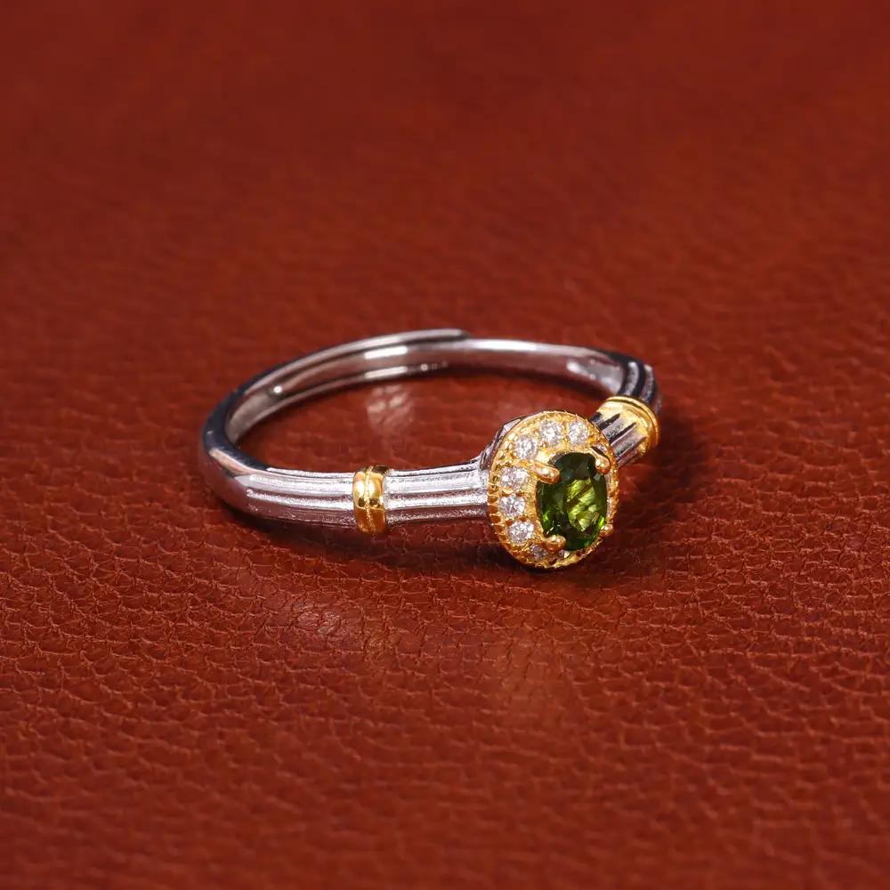 انگشتر زبرجد زنانه کد 20060