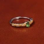 انگشتر زمرد زنانه کد 20066