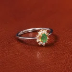 انگشتر زمرد زنانه کد 20069