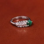 انگشتر زمرد زنانه کد 20070