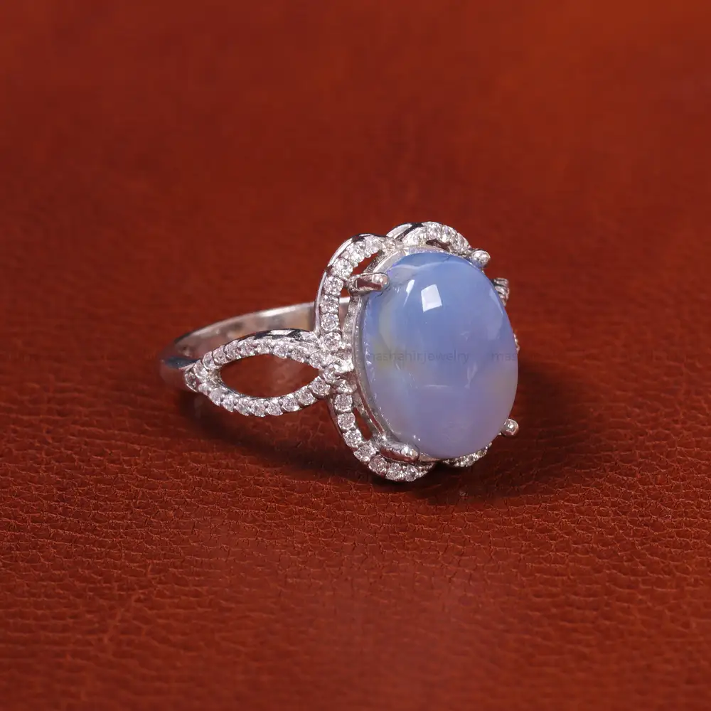 انگشتر عقیق سوسنی زنانه کد 20076