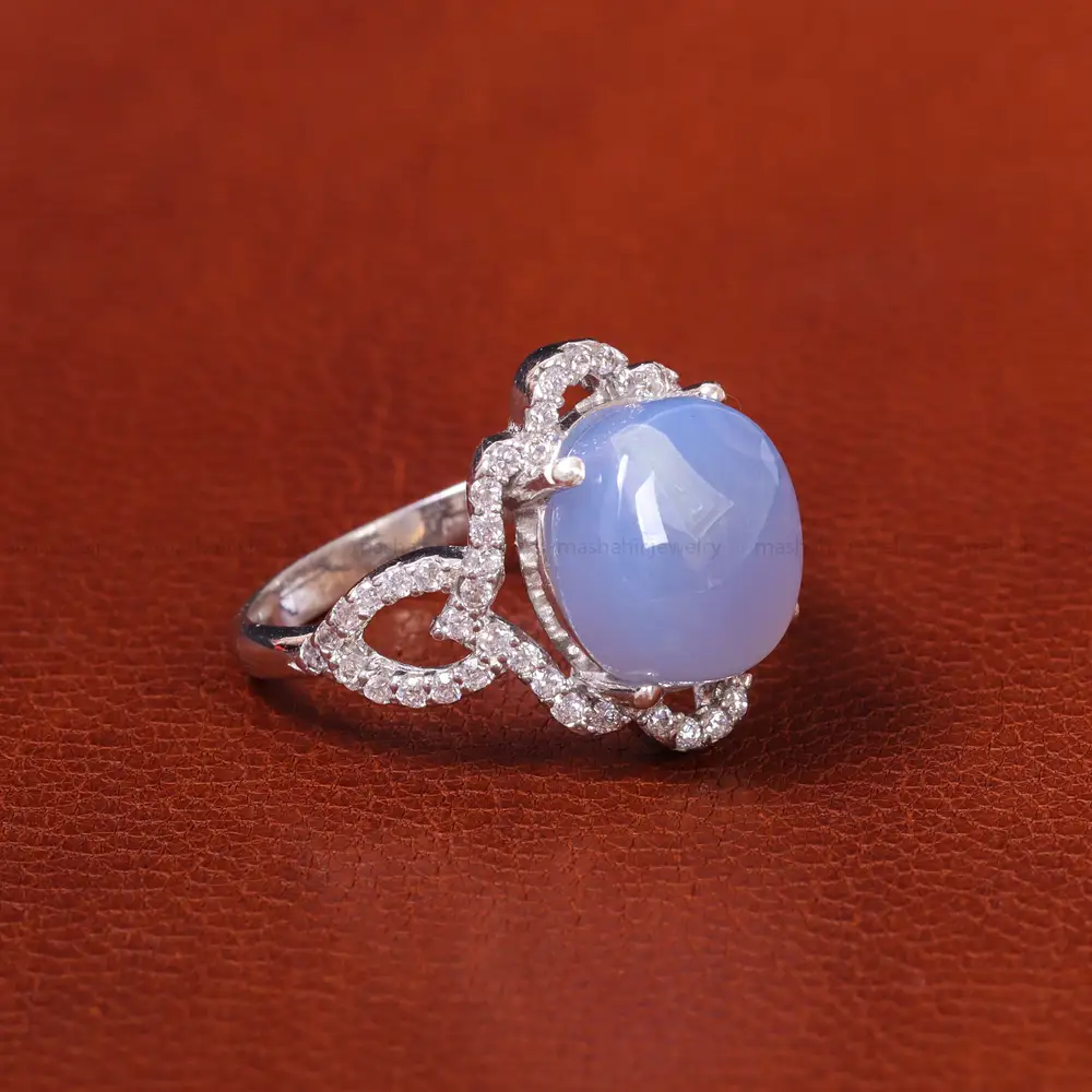 انگشتر عقیق سوسنی زنانه کد 20077