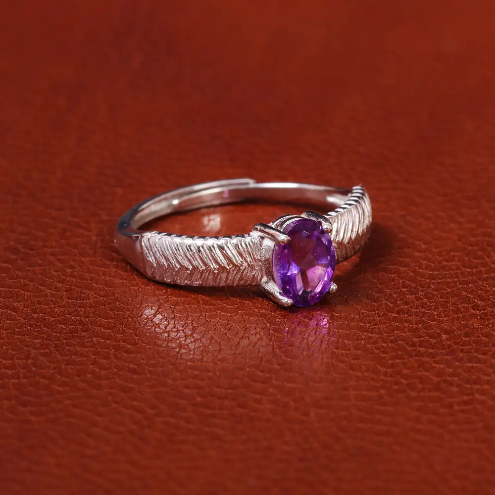 انگشتر آمیتیست زنانه کد 20098