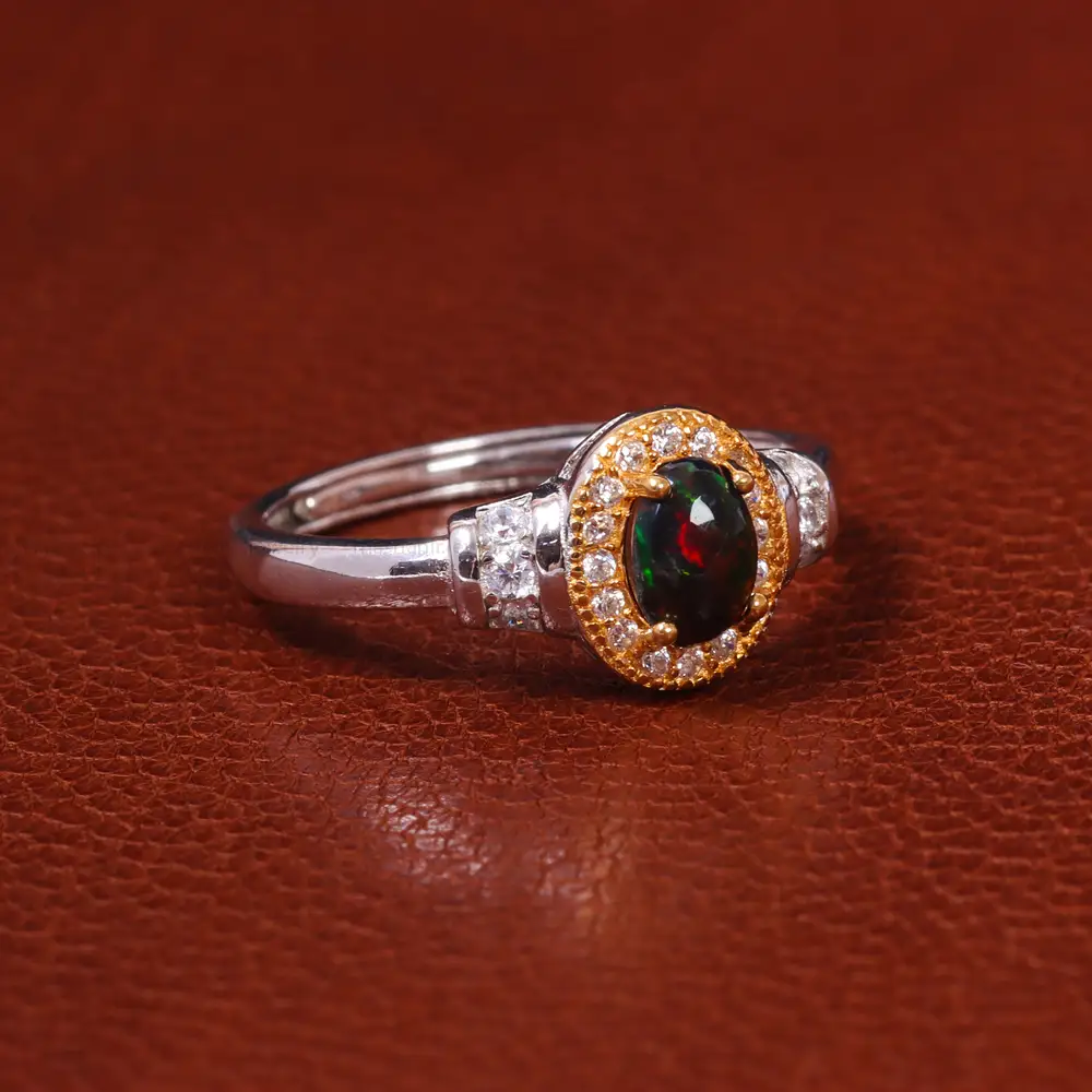 انگشتر اوپال زنانه کد 20143