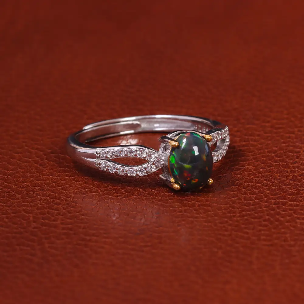 انگشتر اوپال زنانه کد 20166