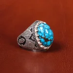 انگشتر فیروزه شجری مردانه کد 20187