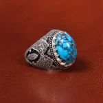 انگشتر فیروزه شجری مردانه کد 20191