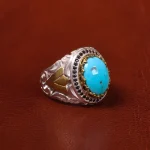 انگشتر فیروزه شجری مردانه کد 20333