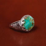 انگشتر فیروزه شجری مردانه کد 20345