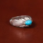 انگشتر فيروزه عجمی مردانه کد 20411