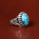 انگشتر فیروزه شجری مردانه کد 20430