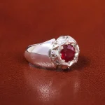 انگشتر یاقوت سرخ مردانه کد 20483