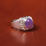 انگشتر عقیق سوسنی مردانه کد 20485