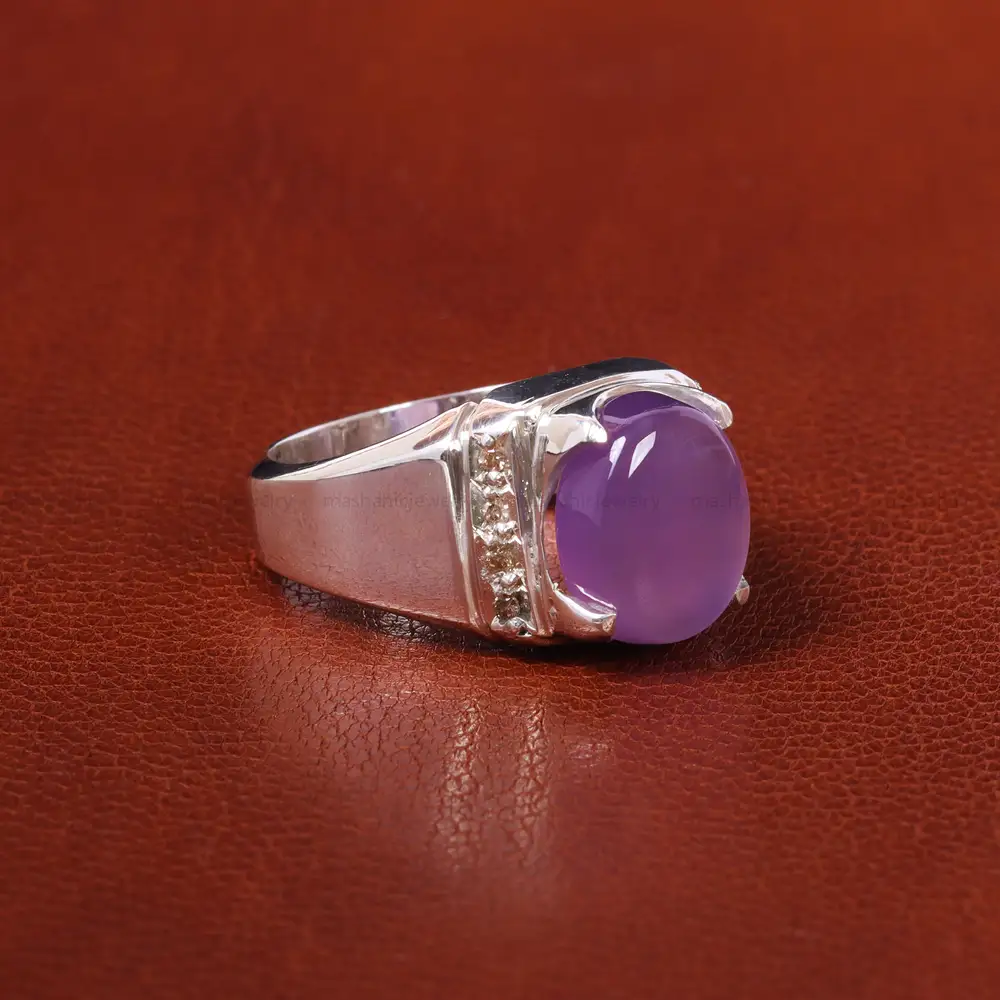 انگشتر عقیق سوسنی مردانه کد20487