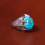 انگشتر فیروزه شجری مردانه کد 20501