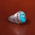 انگشتر فیروزه شجری مردانه کد 20516