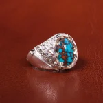 انگشتر فیروزه شجری مردانه کد 20544