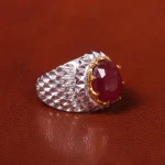 انگشتر یاقوت سرخ مردانه کد 20548