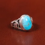 انگشتر فیروزه شجری مردانه کد 20639