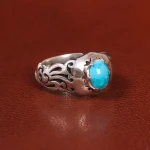 انگشتر فیروزه شجری مردانه کد 20647