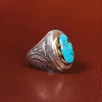 انگشتر فیروزه شجری مردانه کد 20650