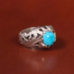 انگشتر فیروزه شجری مردانه کد 20663