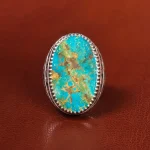 انگشتر فیروزه شجری مردانه کد 17234
