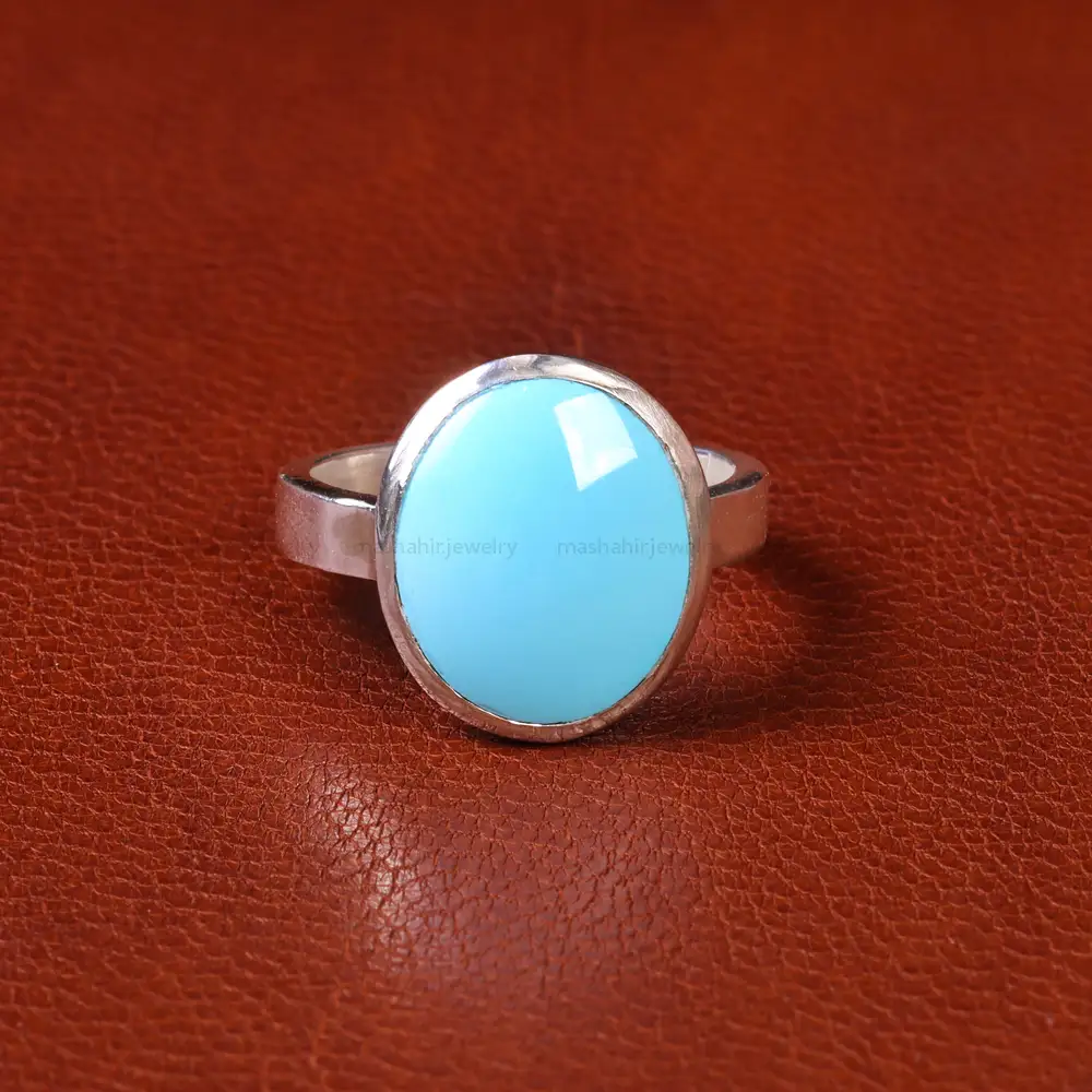 انگشتر فيروزه عجمی مردانه کد 17238