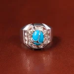 انگشتر فیروزه شجری مردانه کد 19931