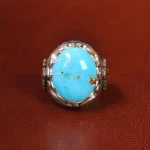 انگشتر فیروزه شجری مردانه کد 19948