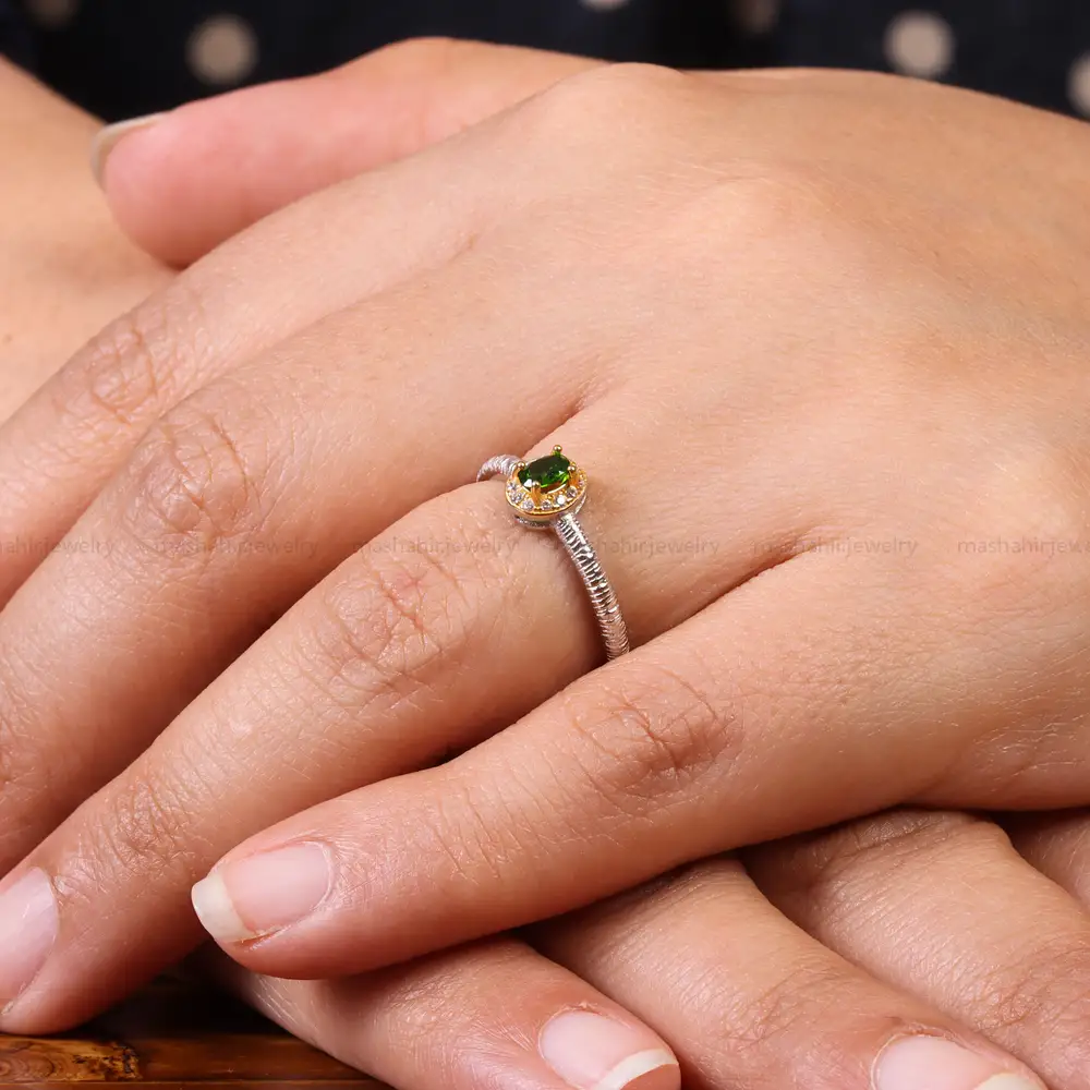 انگشتر زبرجد زنانه کد 20033